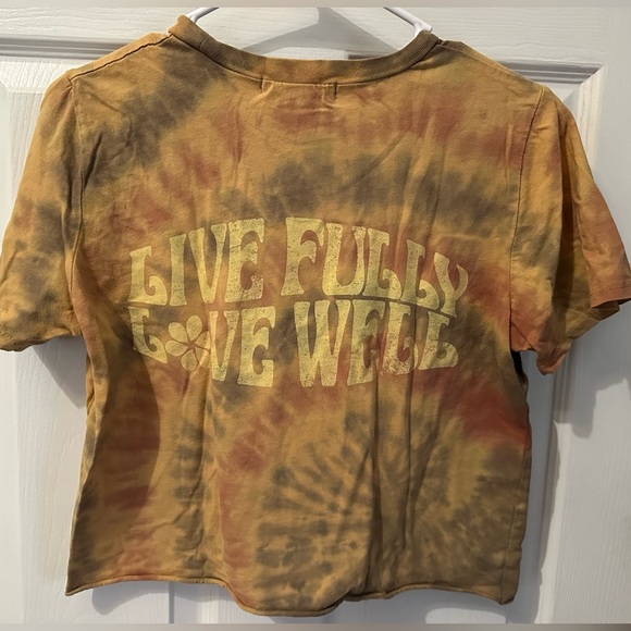 Vinyl Icons brand tie dye crop tee Size Small - Picture 2 of 3